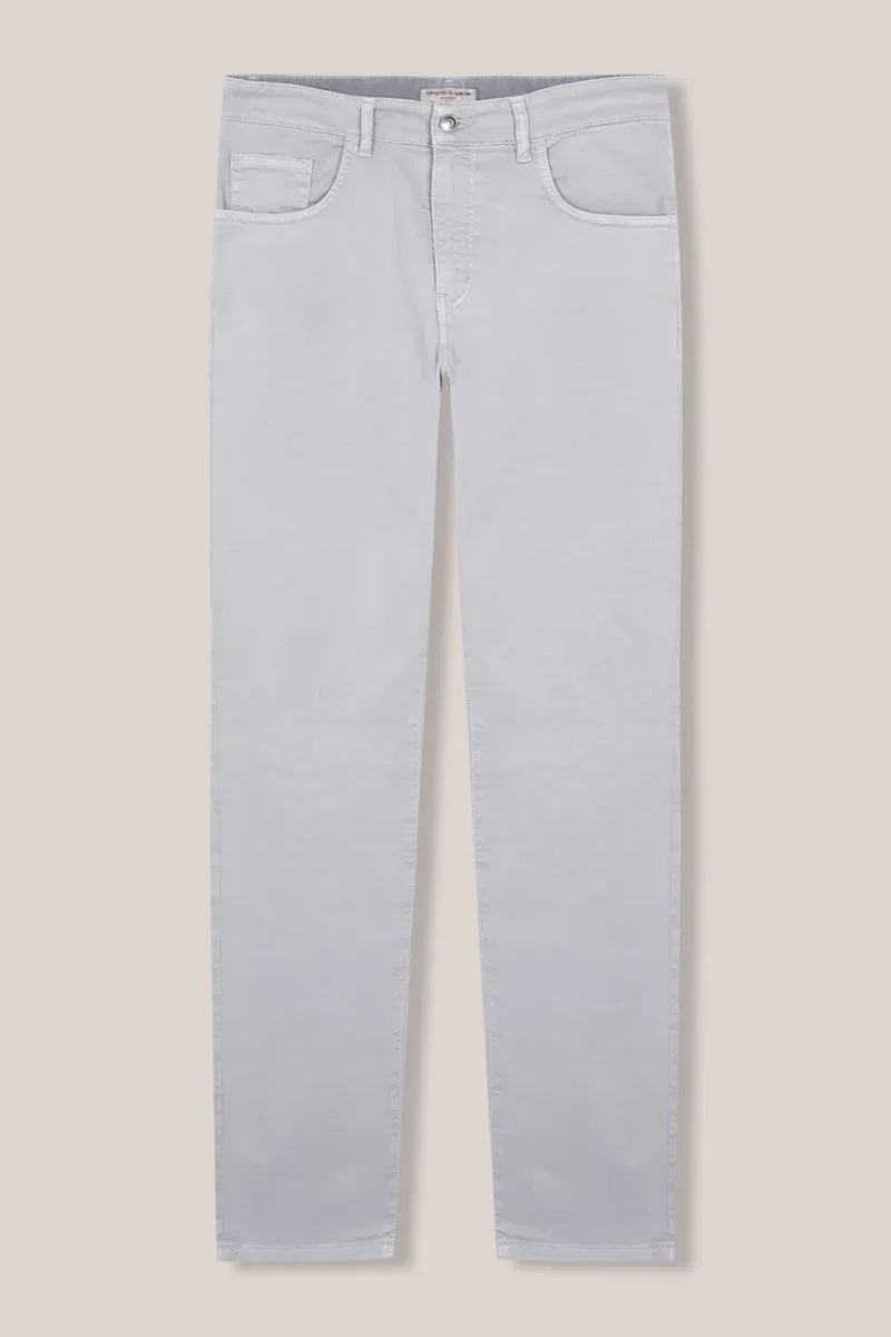 Pantalón Cinco Bolsillos - Gris Claro - Imagen 5