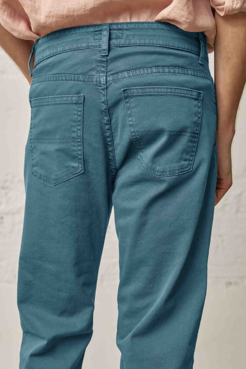 Pantalón Cinco Bolsillos - Azul Petróleo - Imagen 3