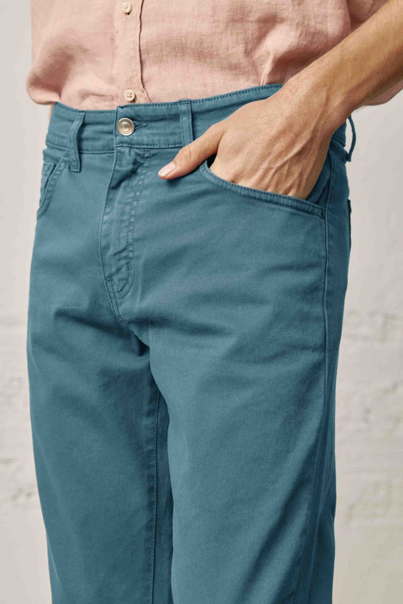 Pantalón Cinco Bolsillos - Azul Petróleo