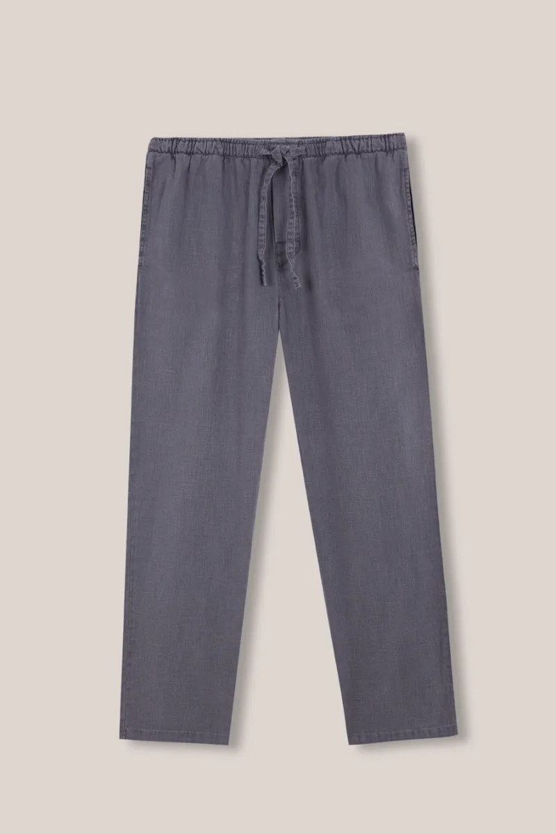 Pantalón Largo Lino - Gris - Imagen 2