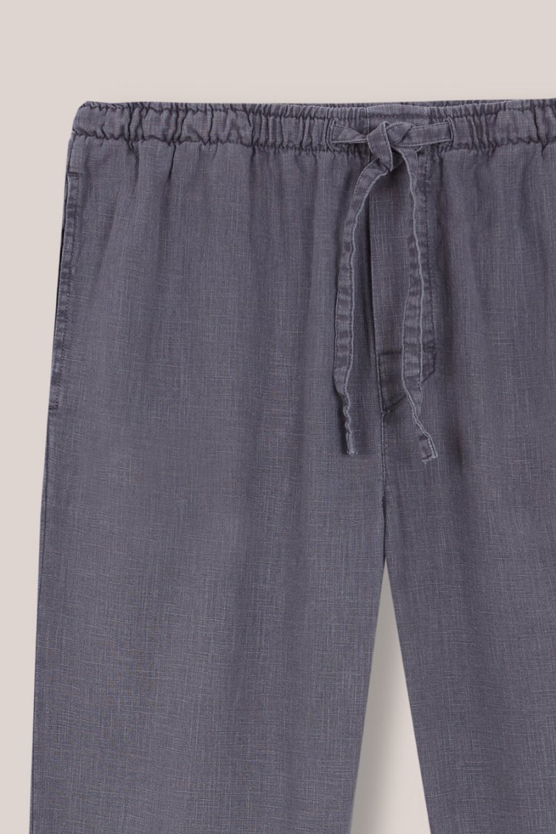Pantalón Largo Lino - Gris - Imagen 3