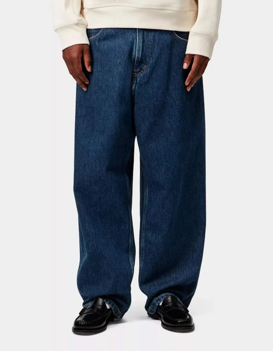 Pantalón CARHARTT WIP BRANDON - Blue Stone Washed - Imagen 2