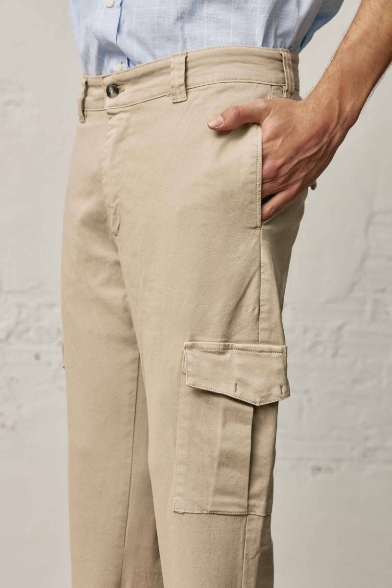 Pantalón Cargo - Beige - Imagen 2