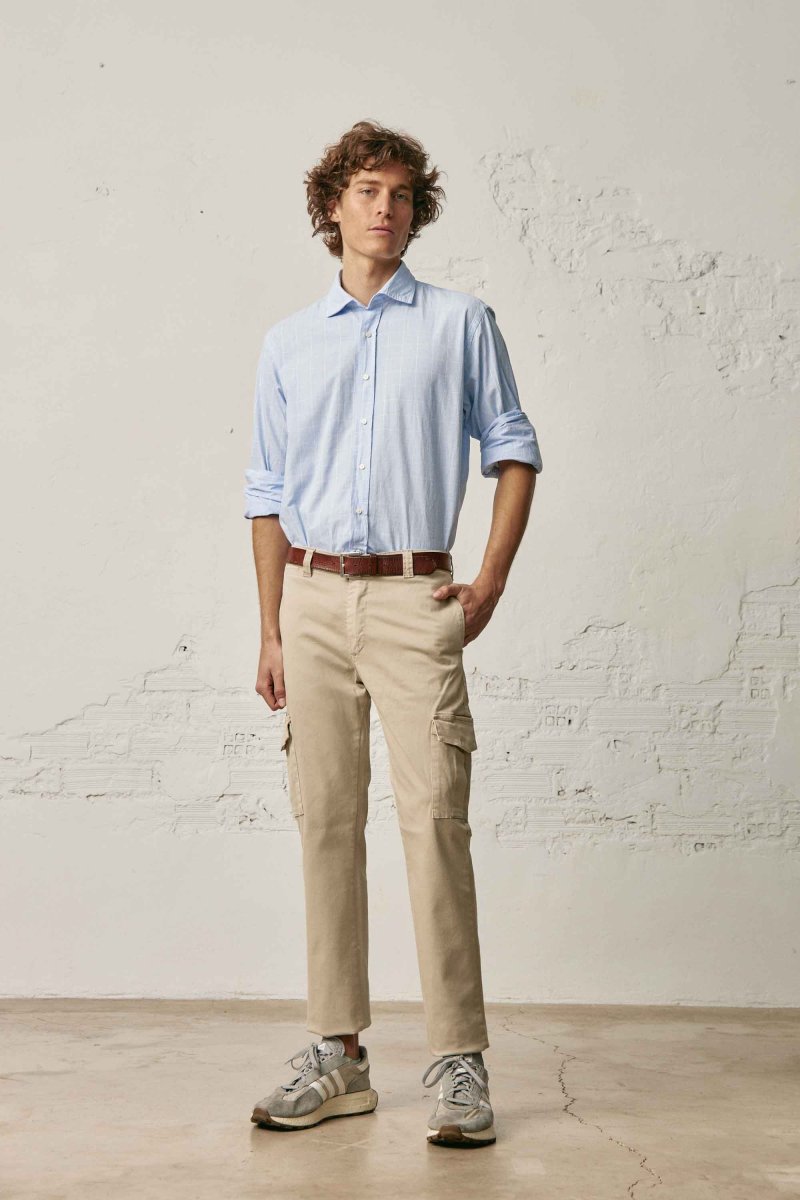 Pantalón Cargo - Beige - Imagen 5