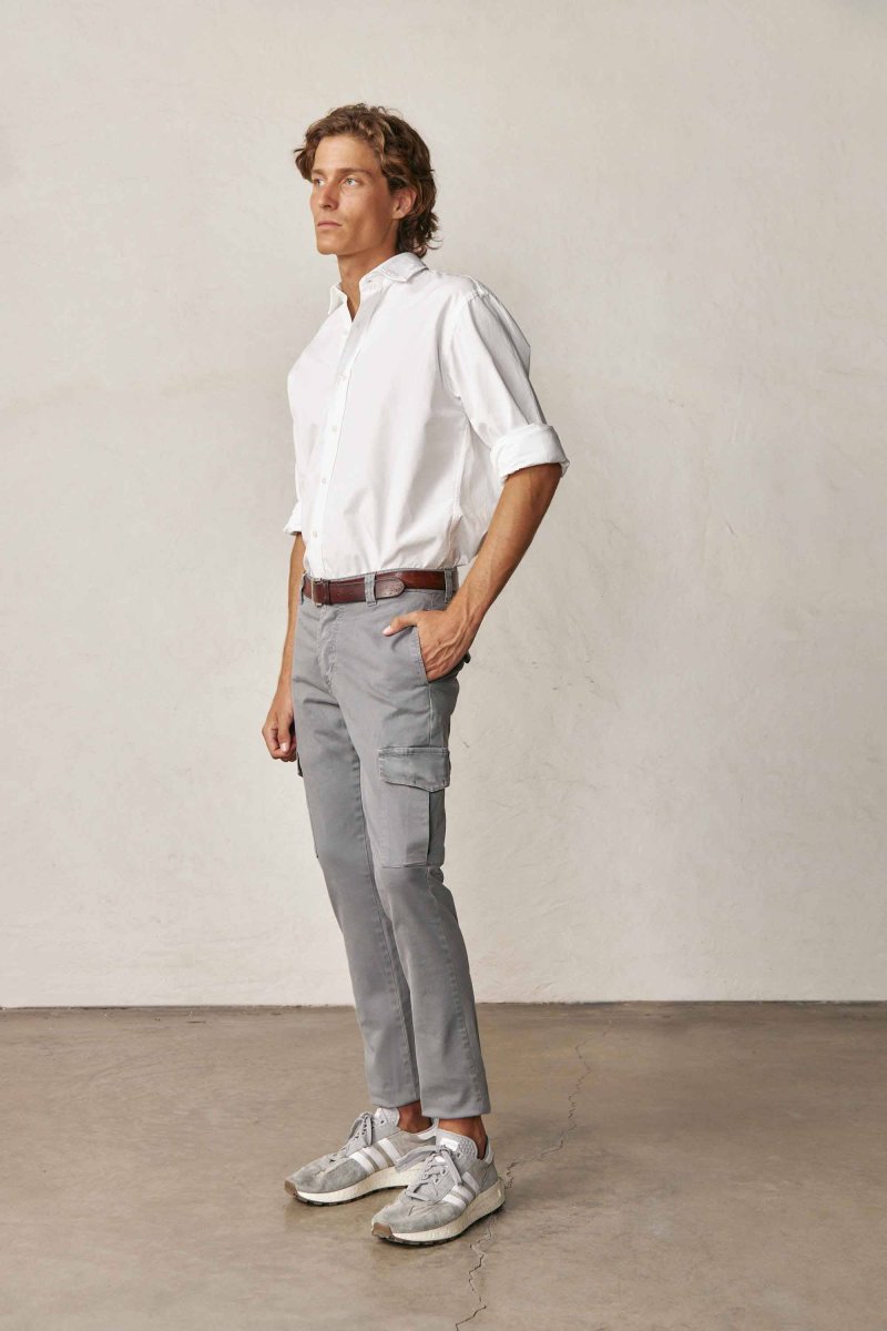 Pantalón Cargo - Gris - Imagen 8