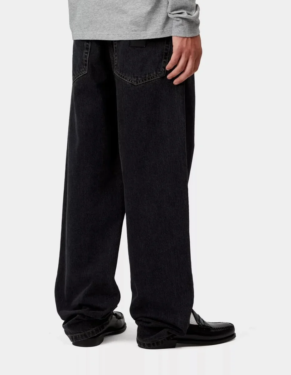 Pantalón CARHARTT WIP AARON - Black Stone Washed - Imagen 4