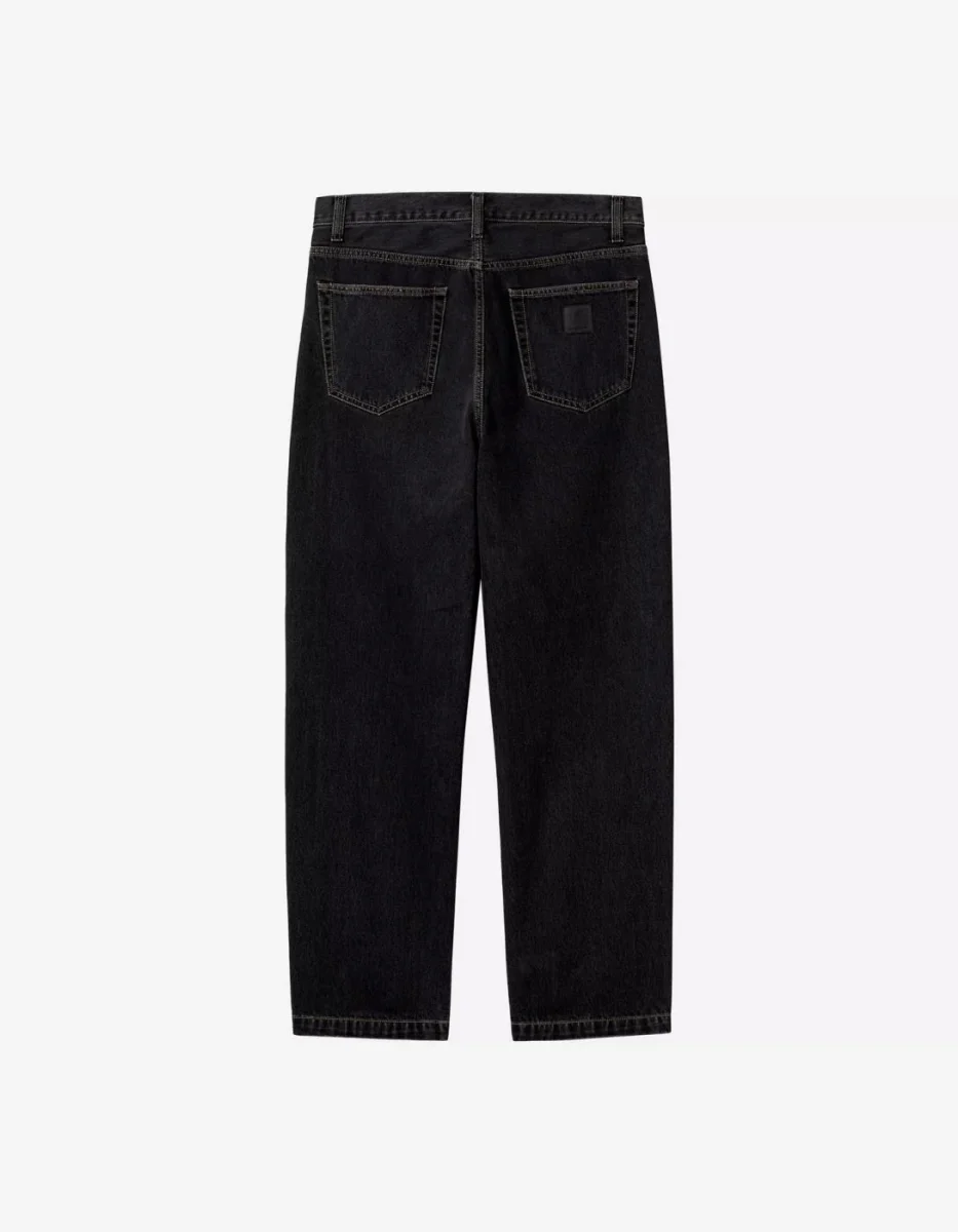 Pantalón CARHARTT WIP AARON - Black Stone Washed - Imagen 5