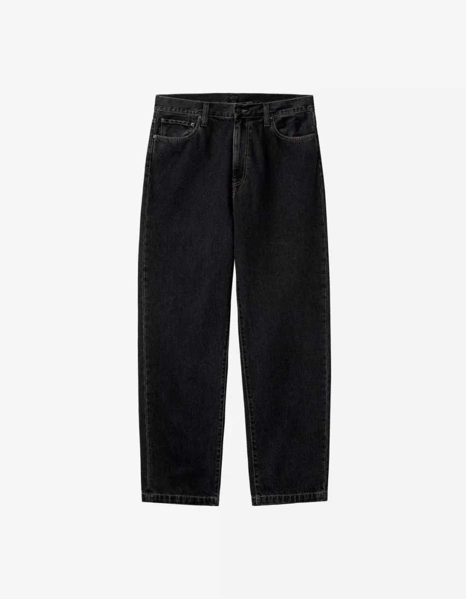 Pantalón CARHARTT WIP AARON - Black Stone Washed - Imagen 6