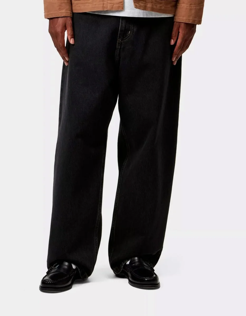 Pantalón CARHARTT WIP BRANDON - Black Stone Washed - Imagen 2