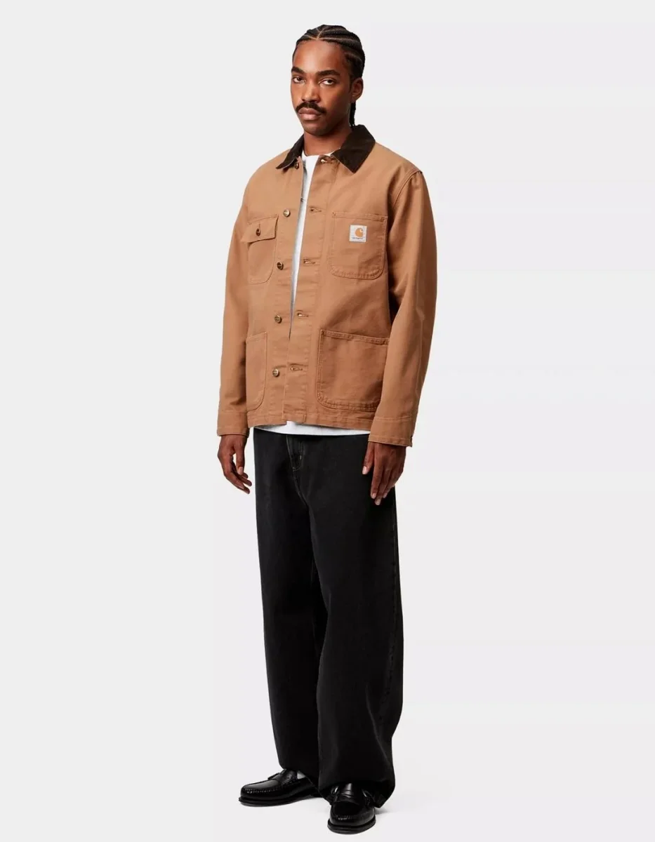 Pantalón CARHARTT WIP BRANDON - Black Stone Washed - Imagen 3