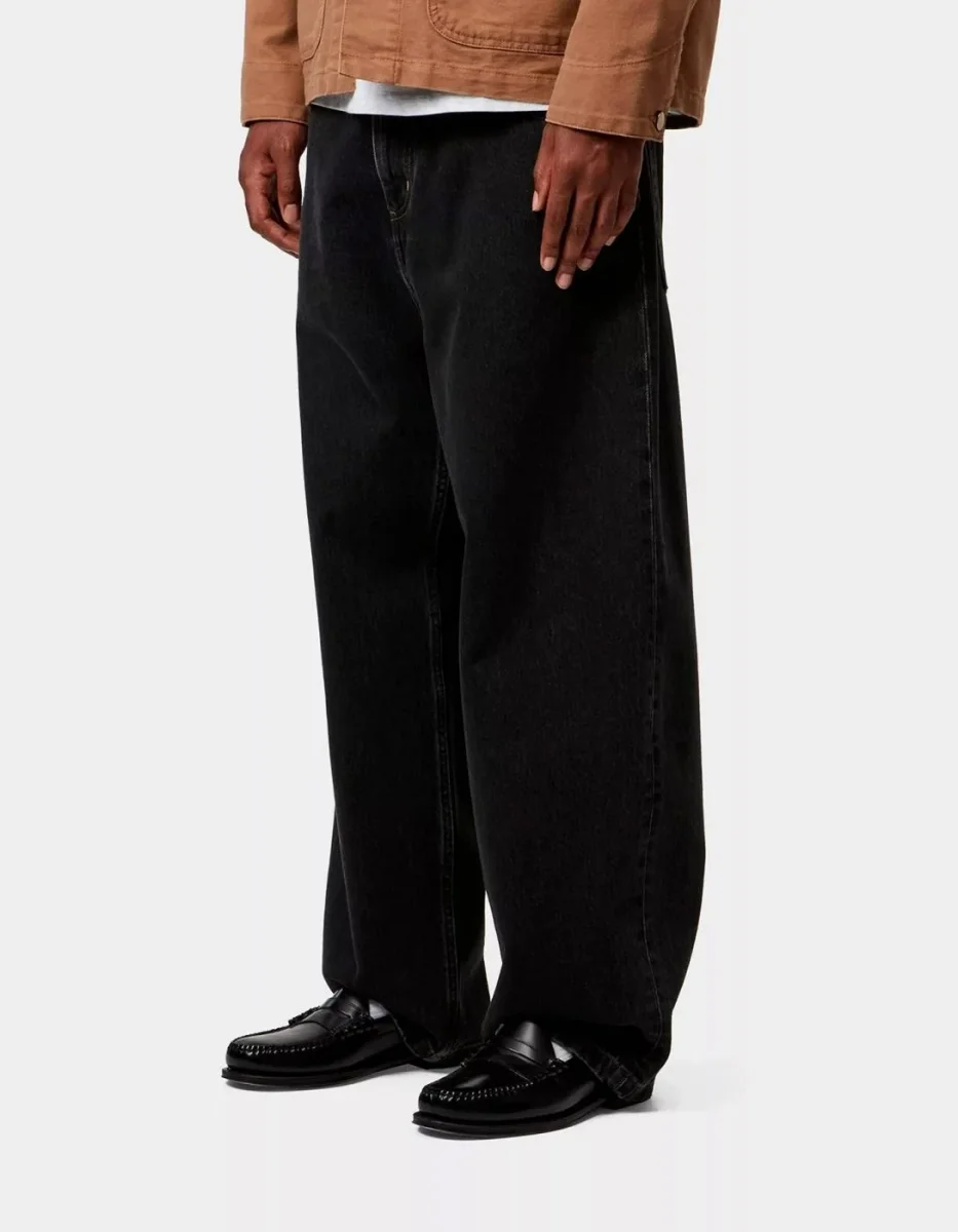 Pantalón CARHARTT WIP BRANDON - Black Stone Washed - Imagen 4