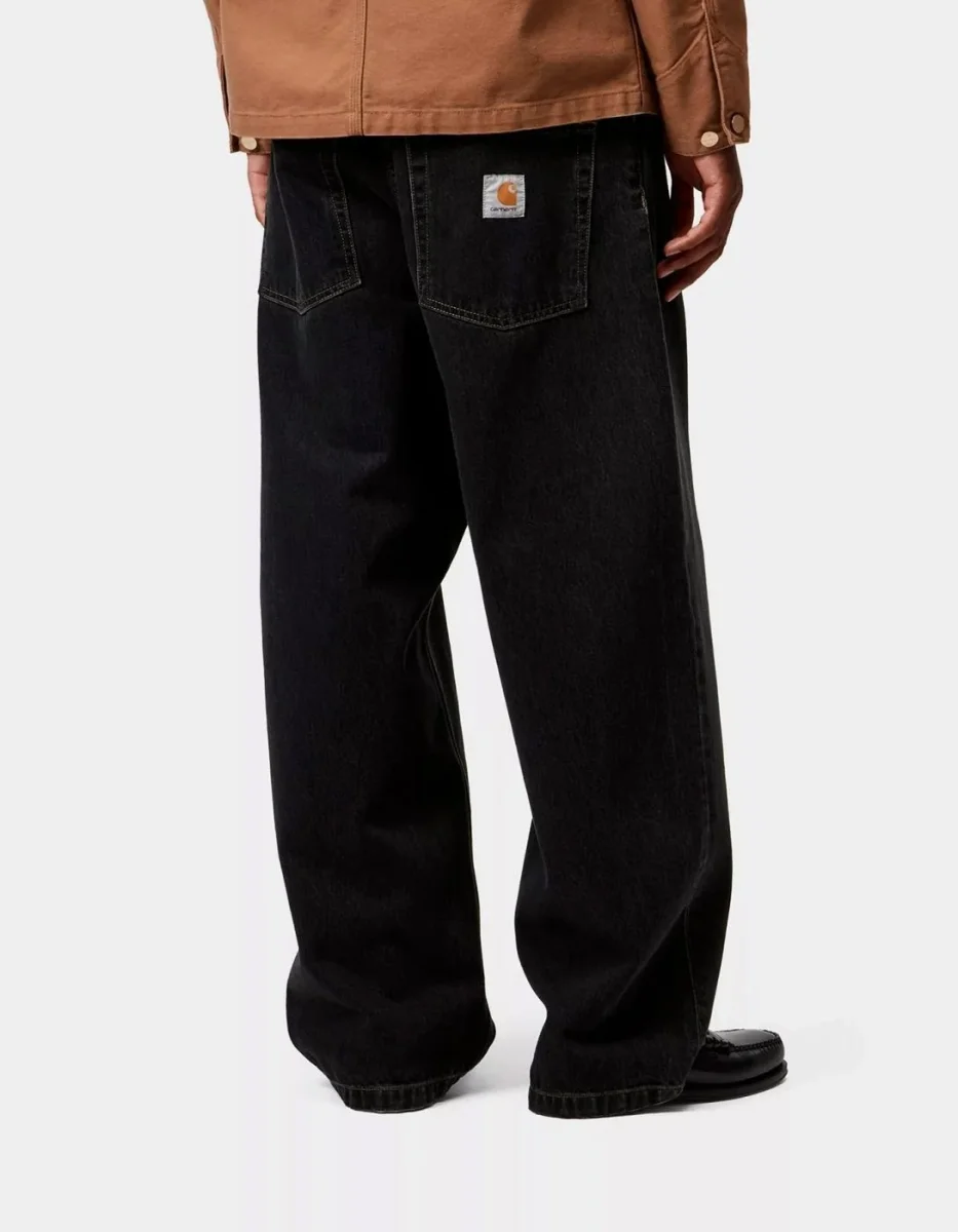 Pantalón CARHARTT WIP BRANDON - Black Stone Washed - Imagen 5