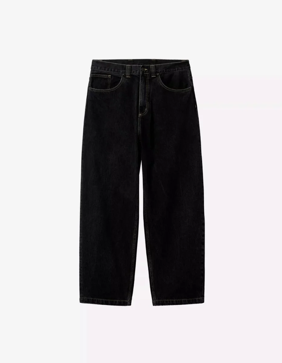 Pantalón CARHARTT WIP BRANDON - Black Stone Washed - Imagen 7