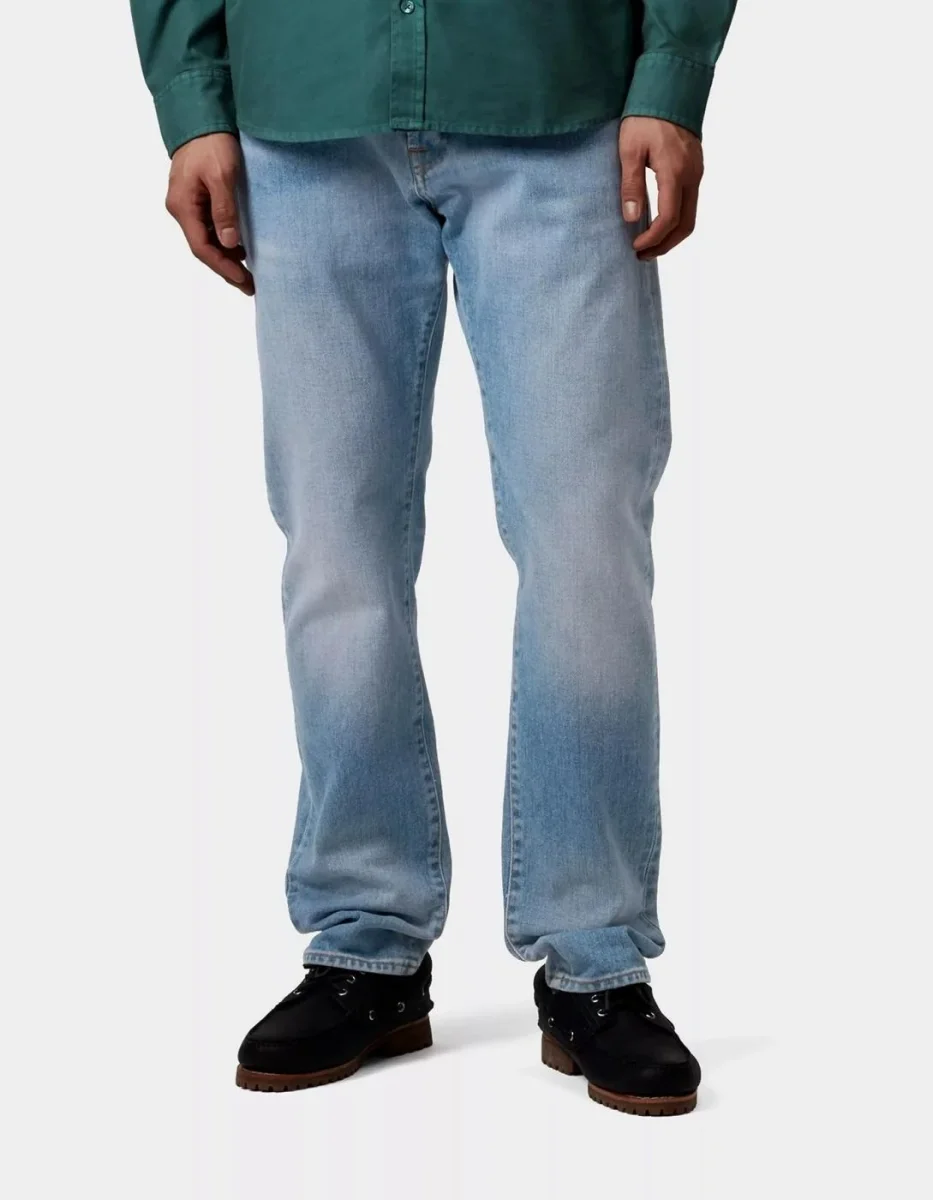 Pantalón CARHARTT WIP KLONDIKE - Blue Light - Imagen 2