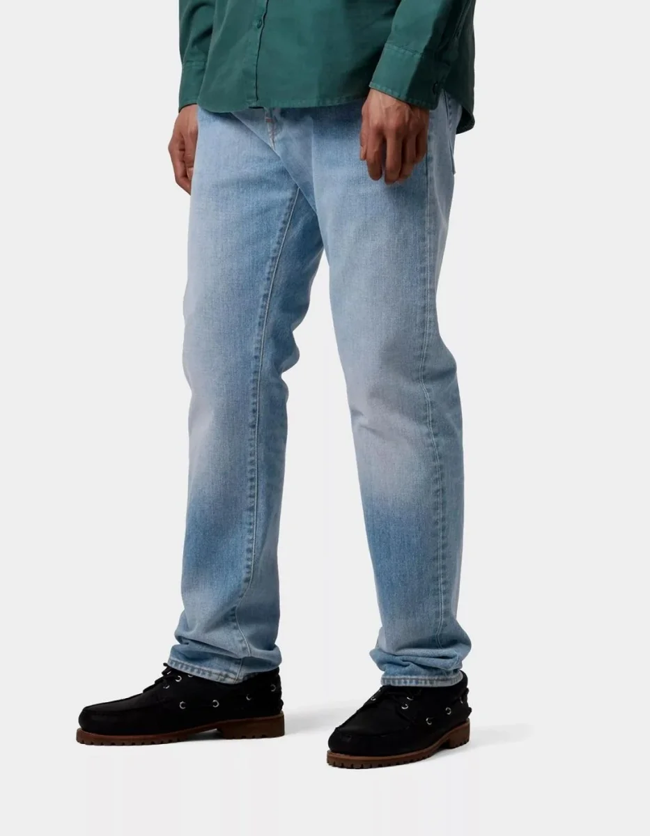 Pantalón CARHARTT WIP KLONDIKE - Blue Light - Imagen 4