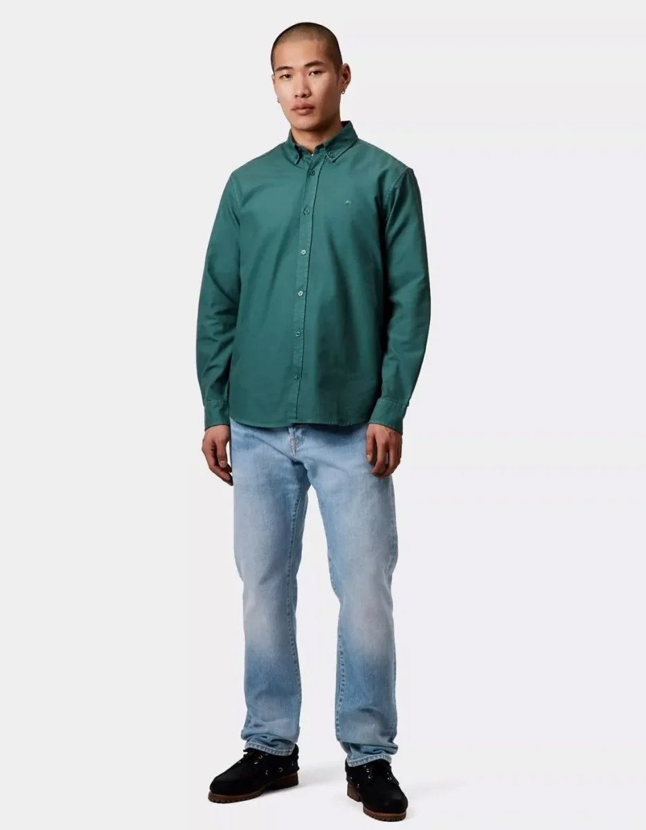 Pantalón CARHARTT WIP KLONDIKE - Blue Light - Imagen 5