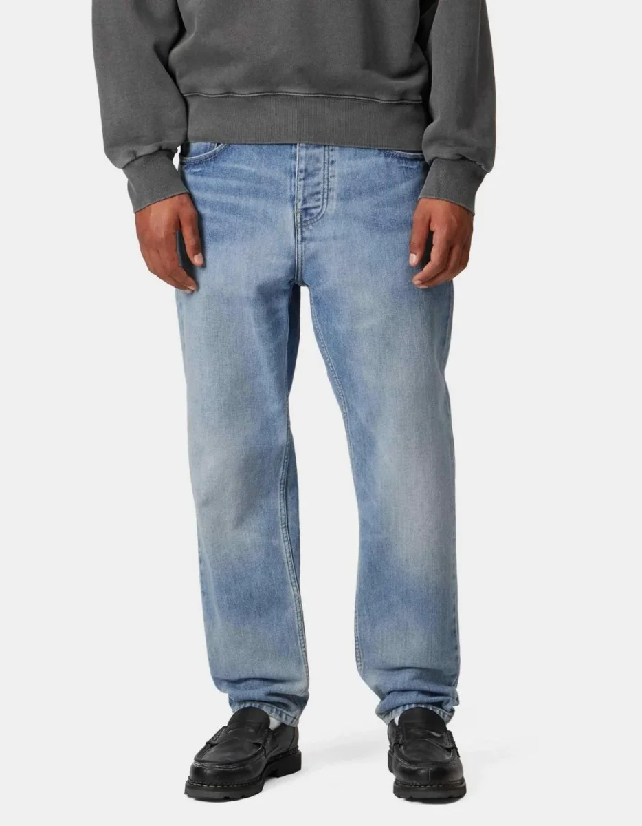 Pantalón CARHARTT WIP NEWEL - Blue Light Used Wash - Imagen 2