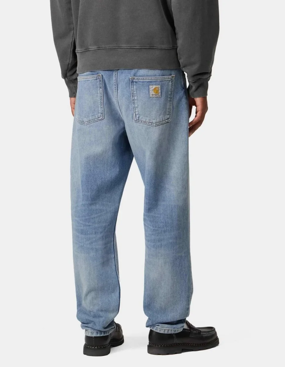Pantalón CARHARTT WIP NEWEL - Blue Light Used Wash - Imagen 3