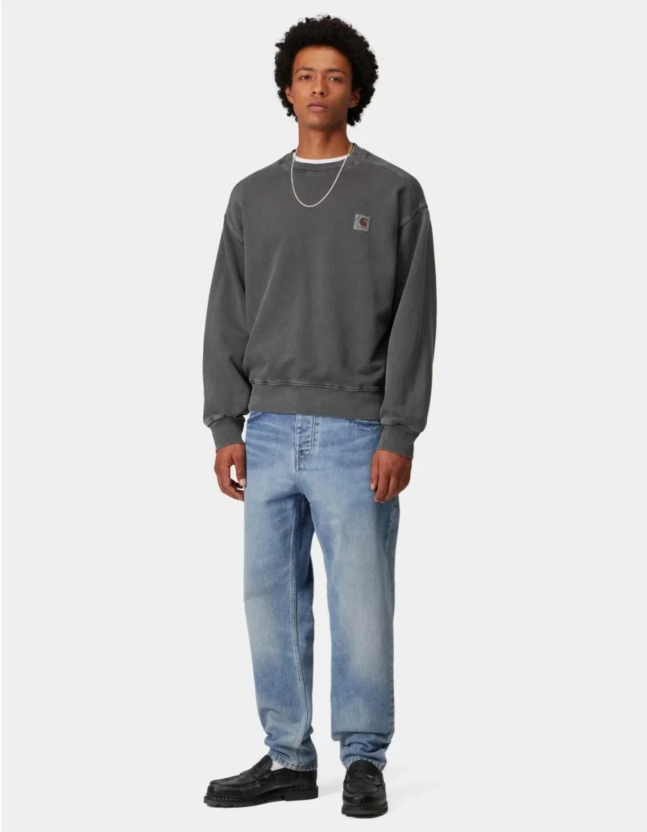 Pantalón CARHARTT WIP NEWEL - Blue Light Used Wash - Imagen 5