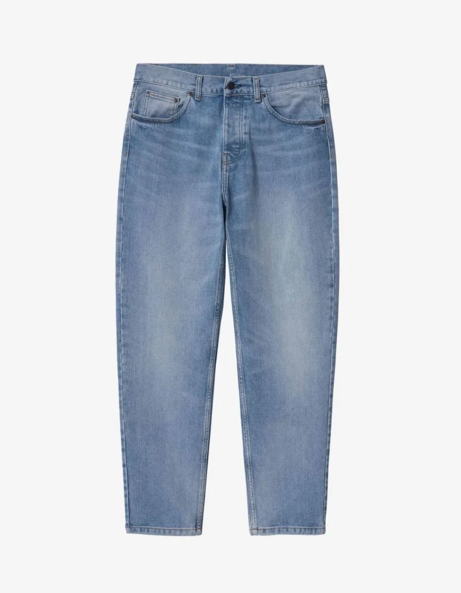 Pantalón CARHARTT WIP NEWEL - Blue Light Used Wash - Imagen 6