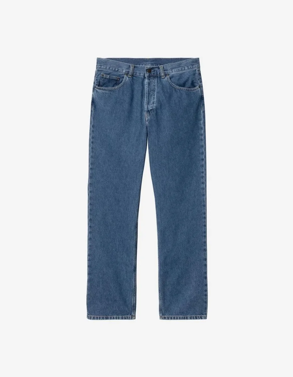 Pantalón CARHARTT WIP NOLAN - Blue Heavy Stone - Imagen 6