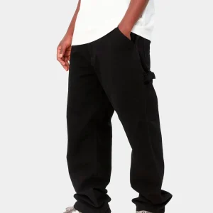 Pantalón CARHARTT WIP SINGLE KNEE - Black Rinsed