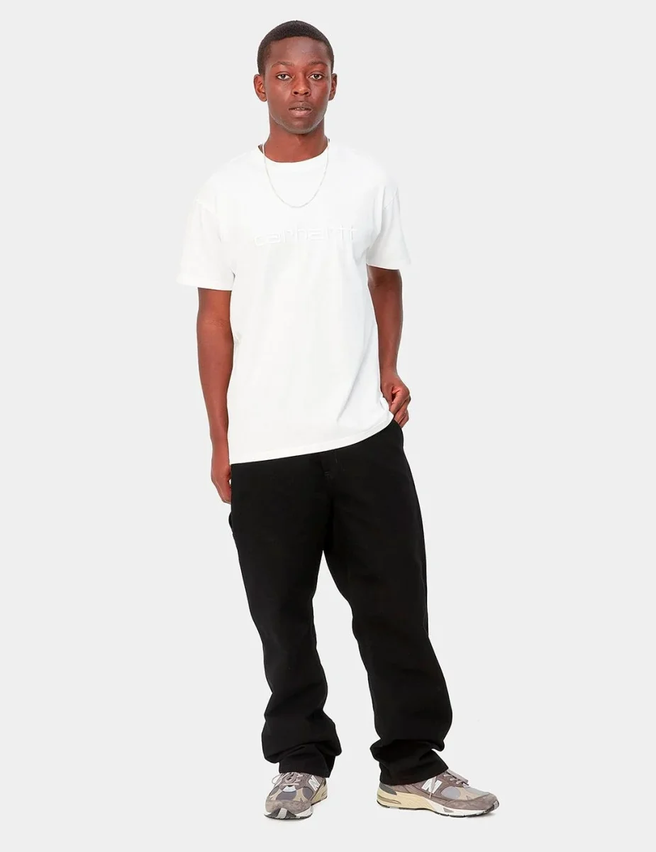 Pantalón CARHARTT WIP SINGLE KNEE - Black Rinsed - Imagen 5