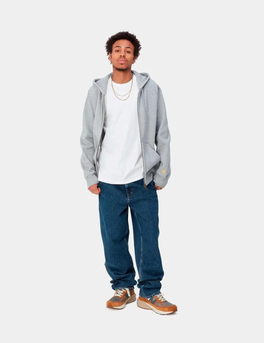 Pantalón CARHARTT WIP SINGLE KNEE - Blue Stone - Imagen 5