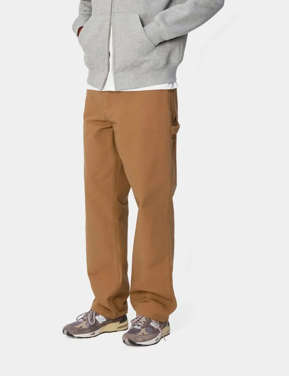 Pantalón CARHARTT WIP SINGLE KNEE - Hamilton Brown Rigid - Imagen 3