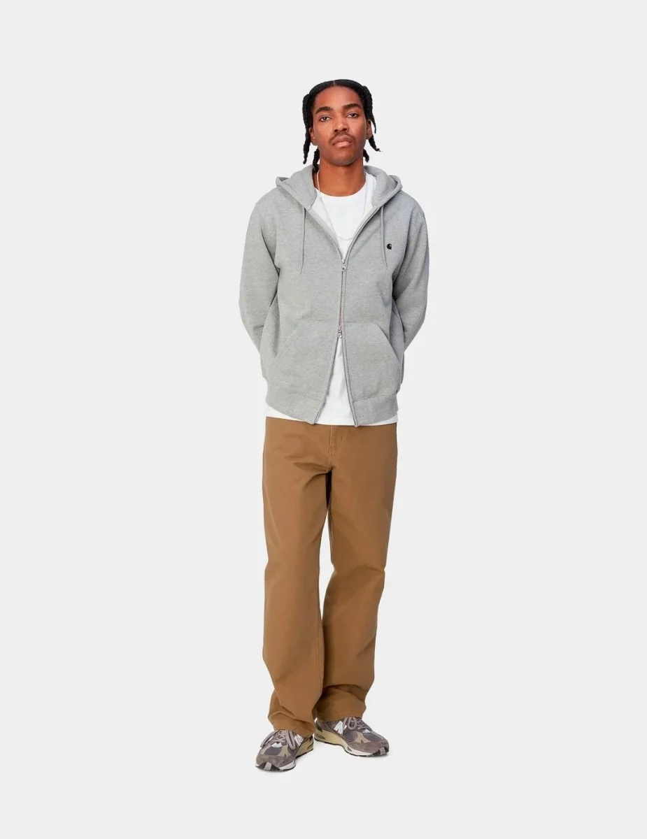 Pantalón CARHARTT WIP SINGLE KNEE - Hamilton Brown Rigid - Imagen 4