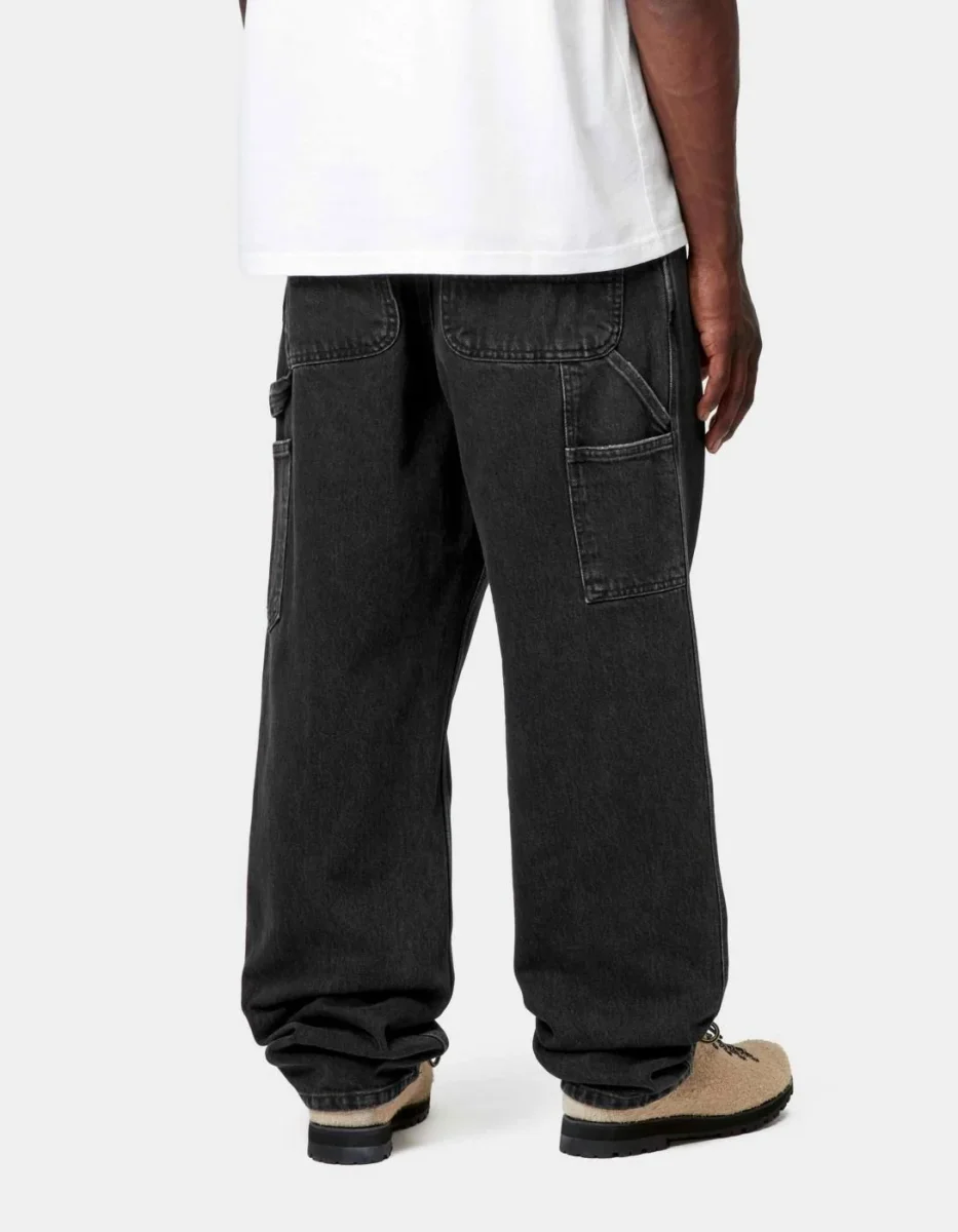 Pantalón CARHARTT WIP SINGLE KNEE - Black Stone - Imagen 3
