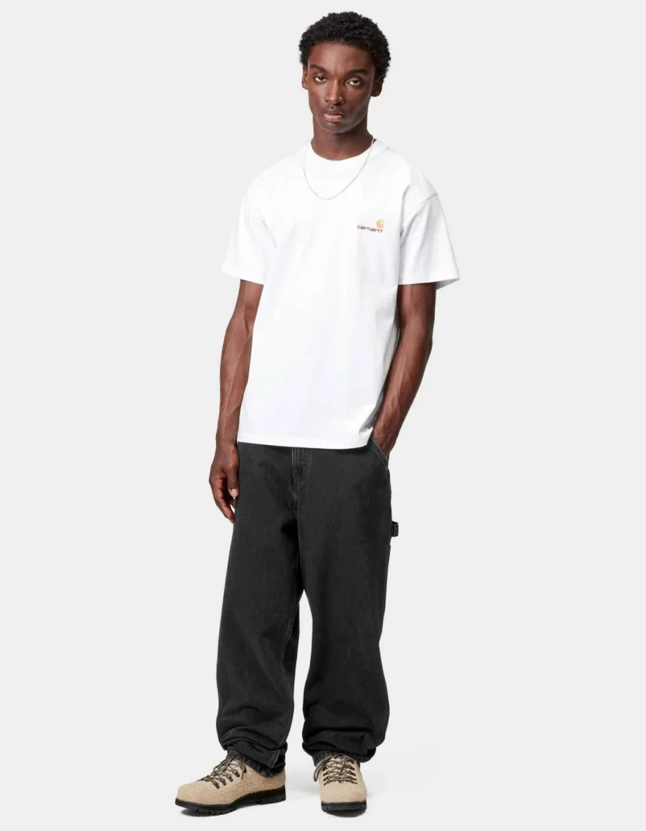 Pantalón CARHARTT WIP SINGLE KNEE - Black Stone - Imagen 5