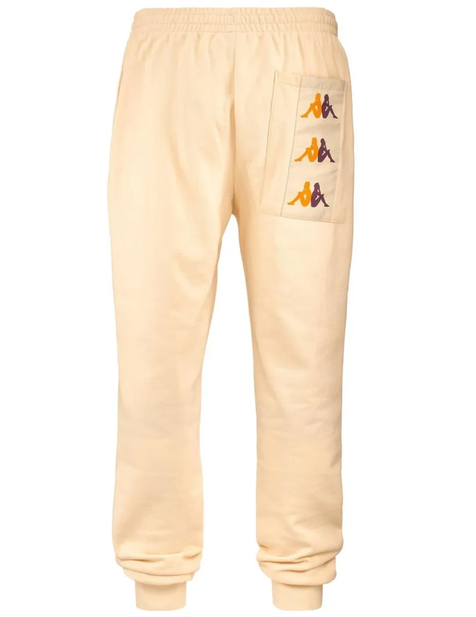 Pantalón Chándal KAPPA 10 VALTEN - Beige/Orange/Violet - Imagen 2