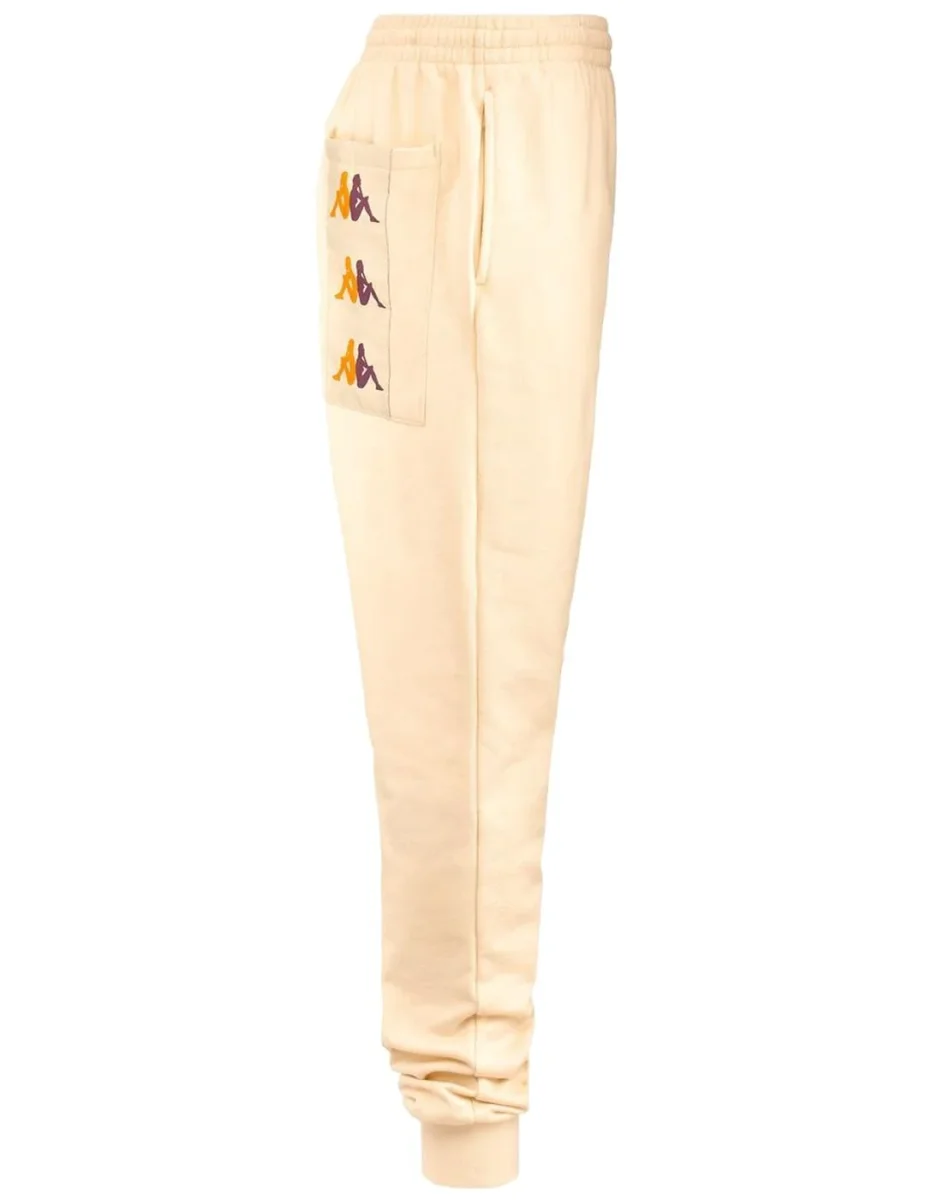 Pantalón Chándal KAPPA 10 VALTEN - Beige/Orange/Violet - Imagen 6
