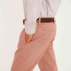 Pantalón Chino Gabardina Perchada - Salmón
