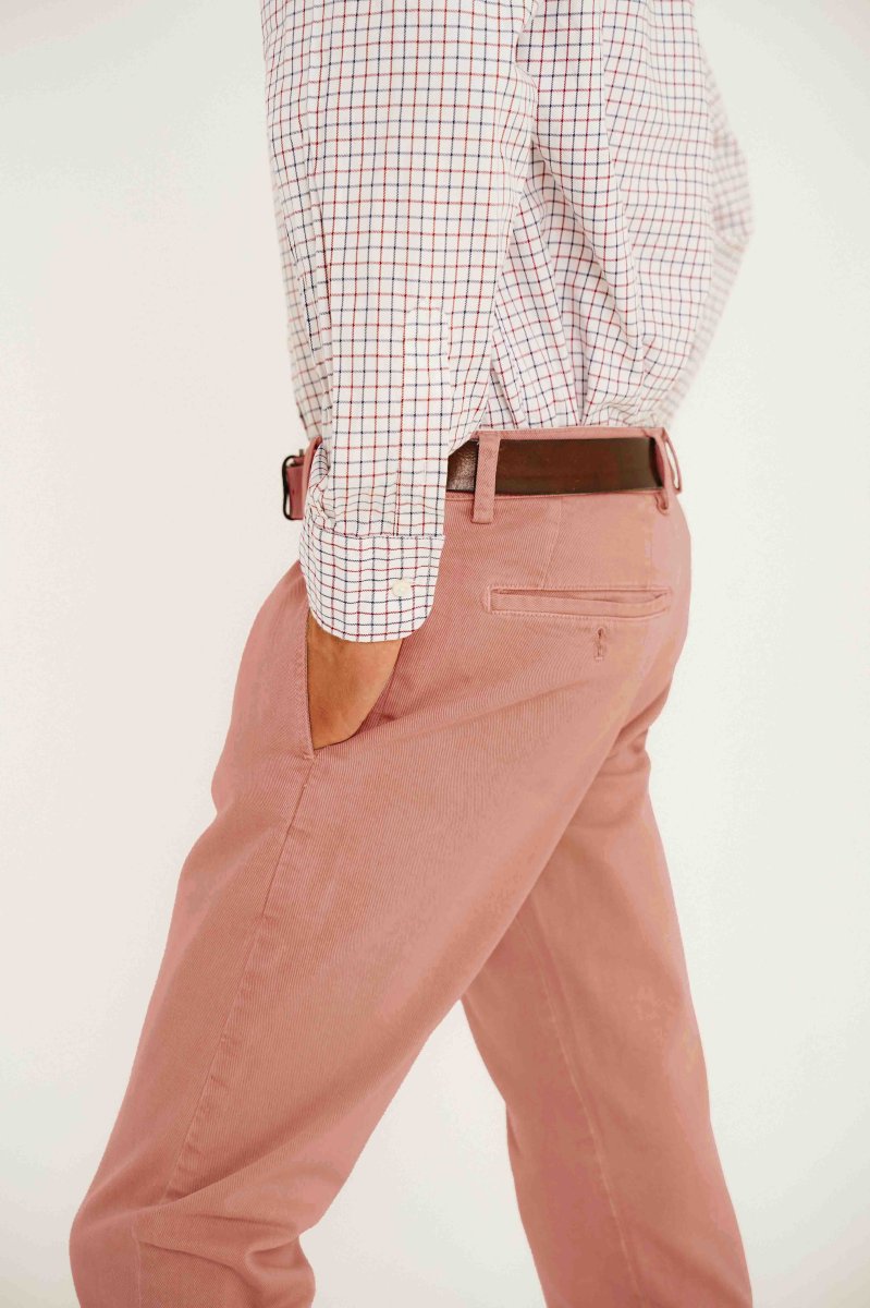 Pantalón Chino Gabardina Perchada - Salmón - Imagen 2