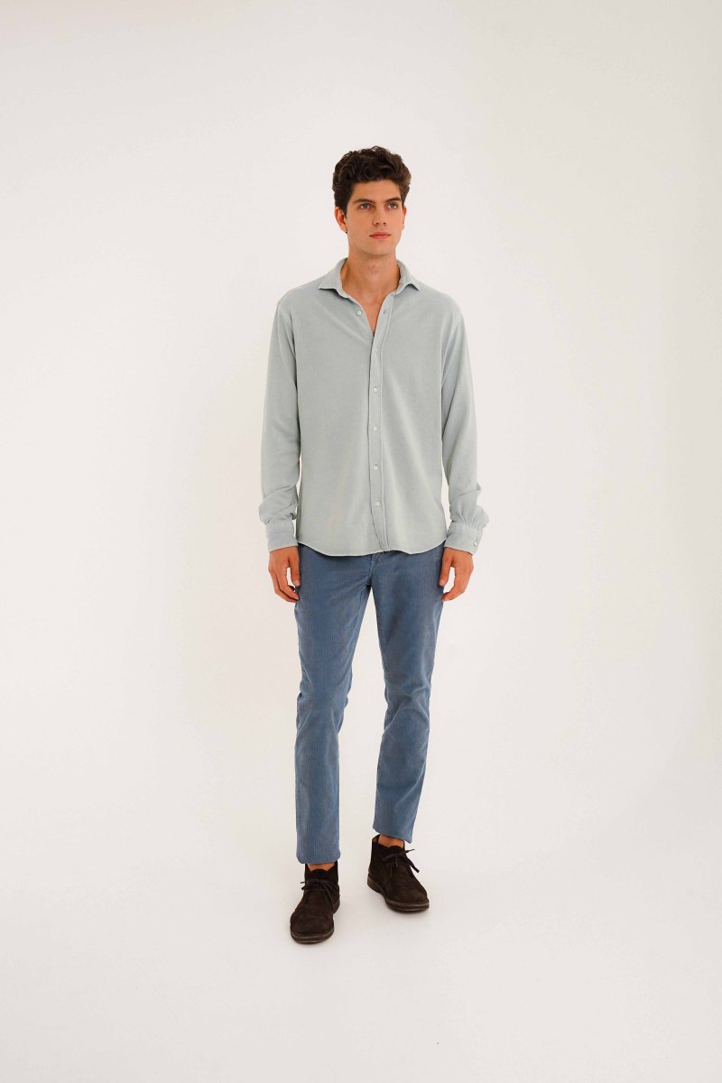 Pantalón Chino Micropana - Azul Petróleo - Imagen 4