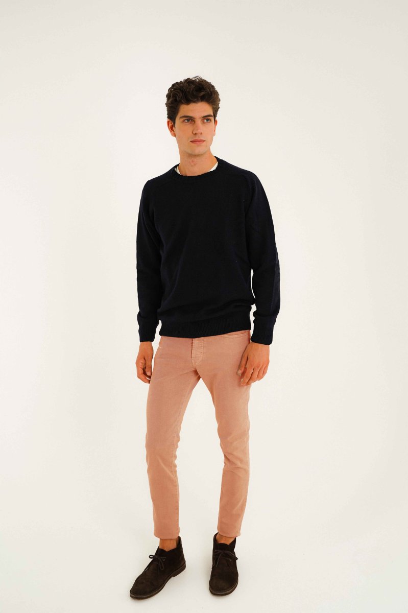 Pantalón Cinco Bolsillos Gabardina Perchada - Salmón - Imagen 4