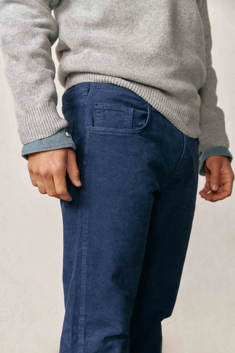 Pantalón Cinco Bolsillos Micropana - Azul Marino