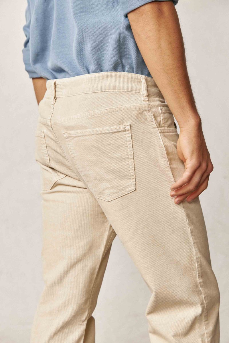 Pantalón Cinco Bolsillos Micropana - Beige Tostado - Imagen 3