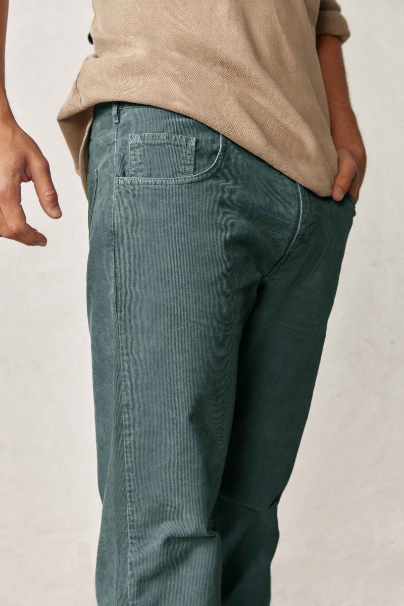 Pantalón Cinco Bolsillos Micropana - Verde Petróleo - Imagen 2