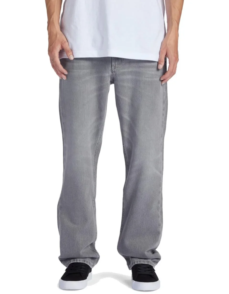 Pantalón DCSHOES WORKER STRAIGHT - Grey Wash - Imagen 2