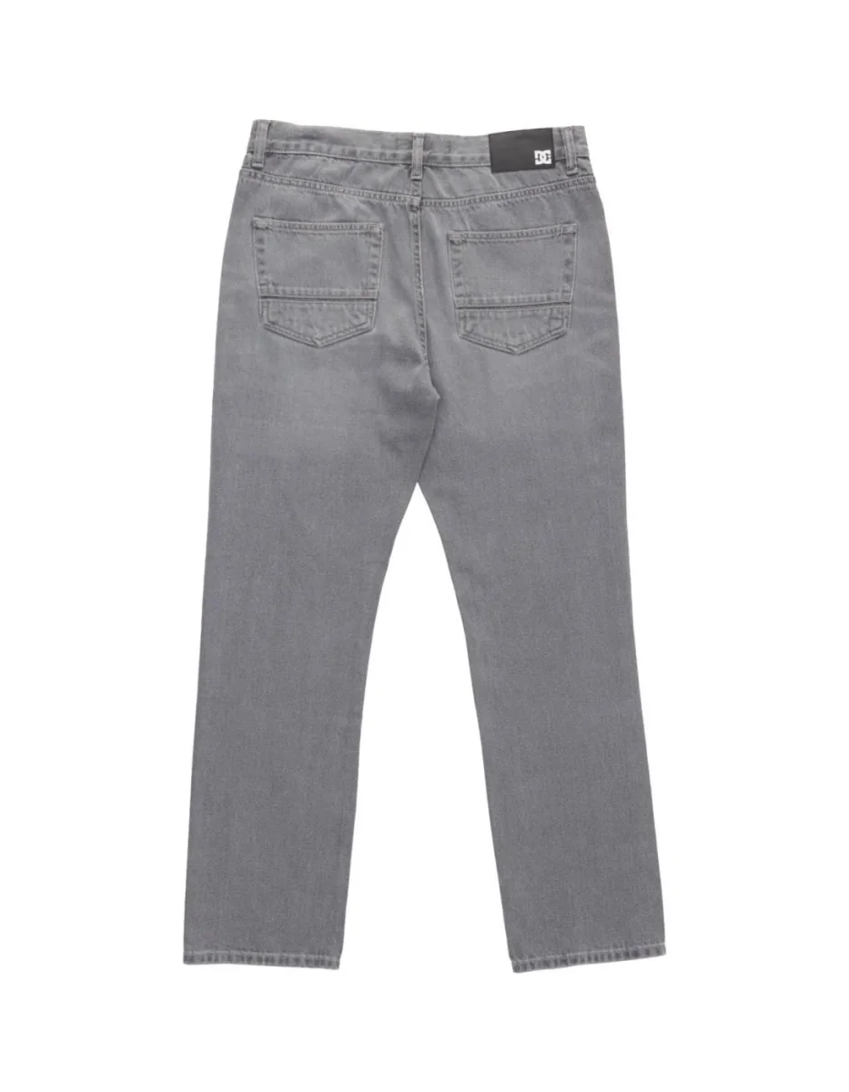 Pantalón DCSHOES WORKER STRAIGHT - Grey Wash - Imagen 7
