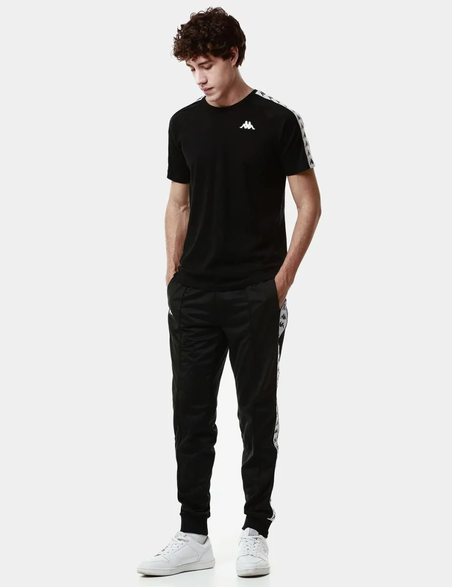 Pantalón KAPPA RASTORIA SLIM - Black/White - Imagen 4