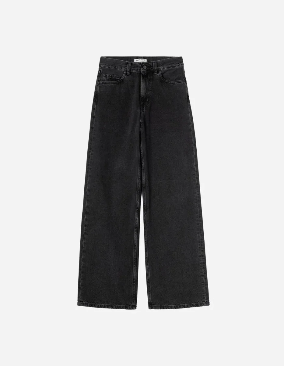 Pantalón CARHARTT WIP W' JANE - Black Heavy Stone Wash - Imagen 7