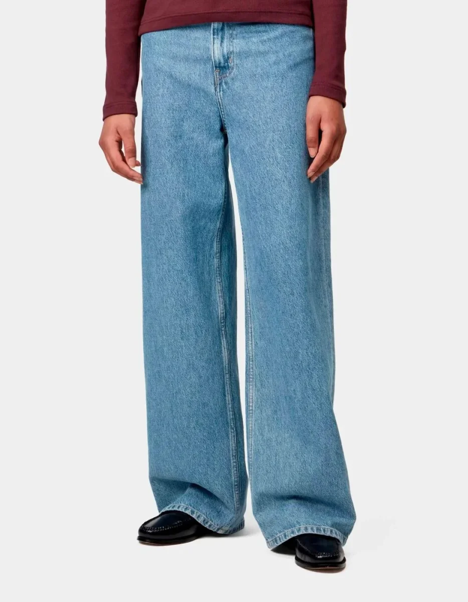 Pantalón CARHARTT WIP W' JANE - Blue Heavy Stone - Imagen 2