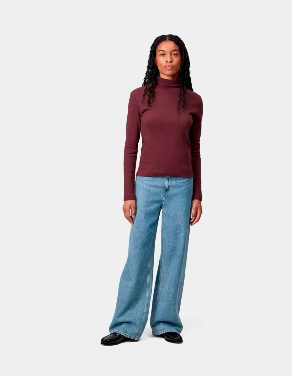 Pantalón CARHARTT WIP W' JANE - Blue Heavy Stone - Imagen 5