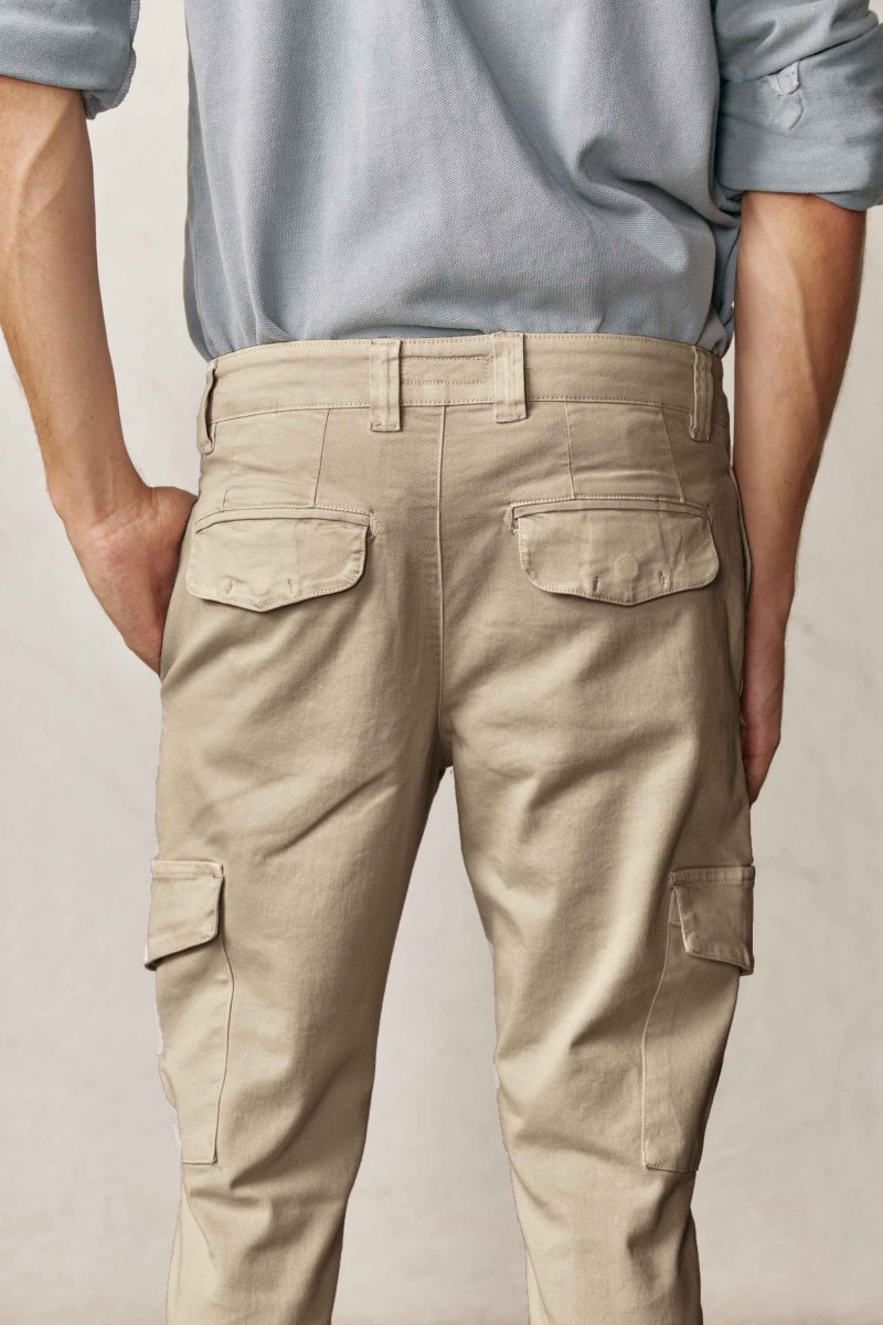 Pantalón Cargo - Beige Tostado - Imagen 3