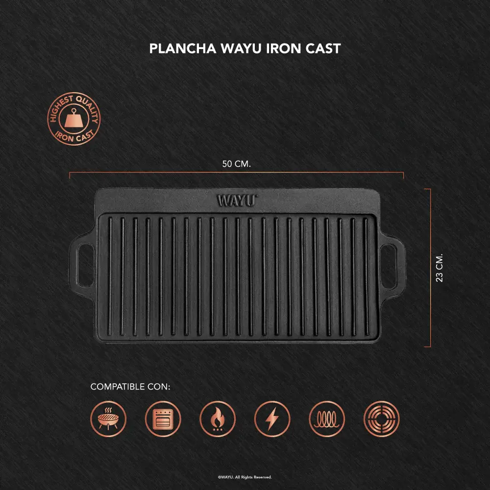 Plancha iron cast de hierro fundido - Imagen 4