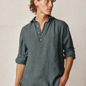 Polera de Lino - Plomo